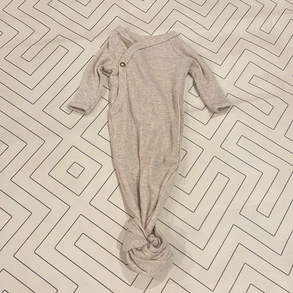 Brixton Phoenix Cream Ribbed Knotted Gown